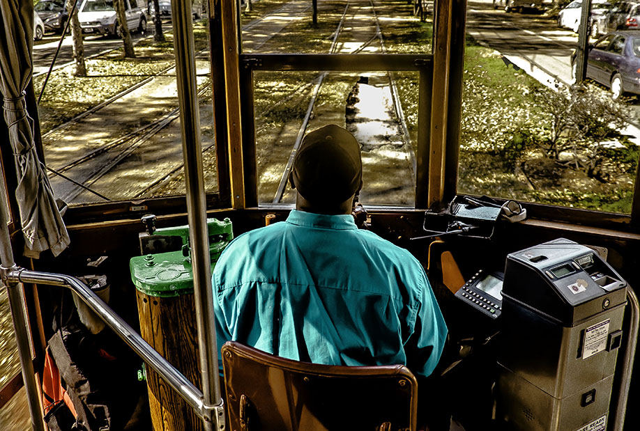 Trolley Driver at New Orleans